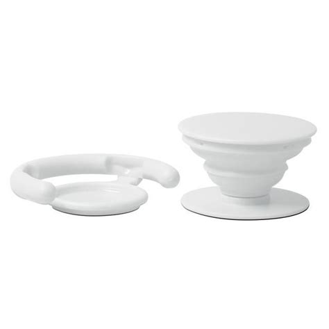 Plain White Popsocket Pop Up Phone Holder With Mount Phone Grips