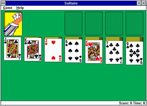Microsoft Solitaire Screenshots For Windows 3x Mobygames