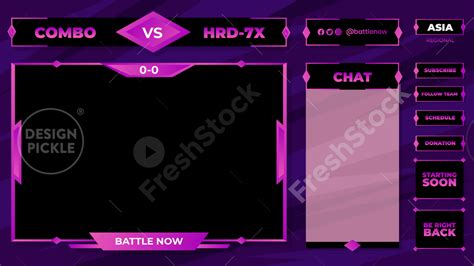 Girly Online Game Streaming Layout For Twitch Freshstock