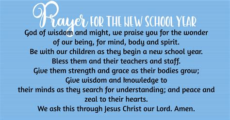 Prayer For The New School Year The Southern Cross