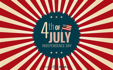 Maybe you would like to learn more about one of these? 4th of July badge with starburst background - Vector download
