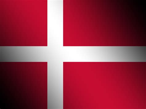 The vertical part of the cross is shifted to the hoist side. Flagge Dänemarks - Hintergrundbilder