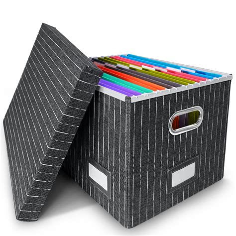 Buy File Box For Hanging Files With Lid Filing Box For Home And