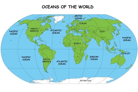All About Oceans Of The World Fun Earth Science Facts For Kids A Map