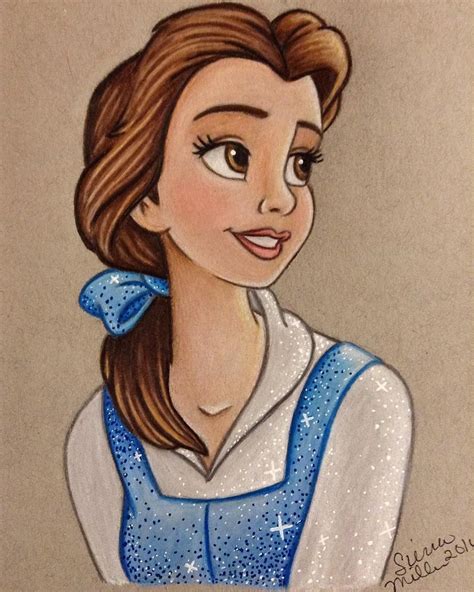 Belle 💙💙beautiful Drawing By Snmdrawings Disney Zeichnungen Zeichenvorlagen Charakterzeichnen