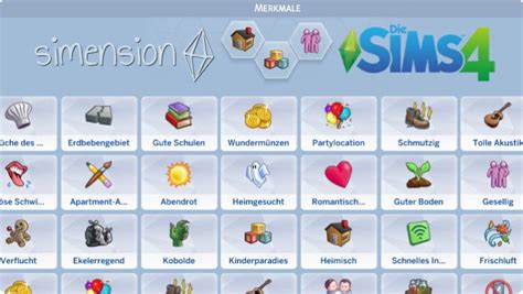Die Sims 4 Grundstücksmerkmale Simension