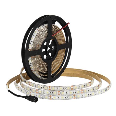 5m Smd 5050 Cold White Waterproof Led Strip 300 Leds Light Flexible