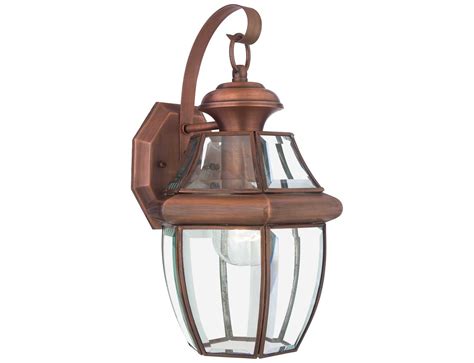 Quoizel Newbury Patinaed Solid Copper Outdoor Wall Light Ny8316acfl