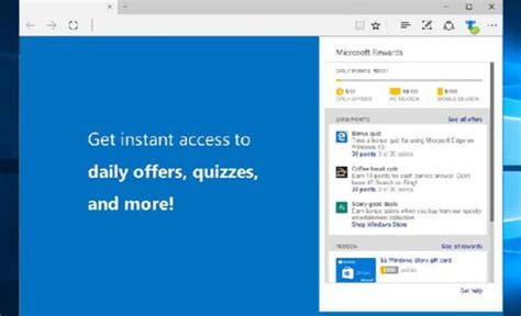 Microsoft Rewards Extension For Edge Is Now Available