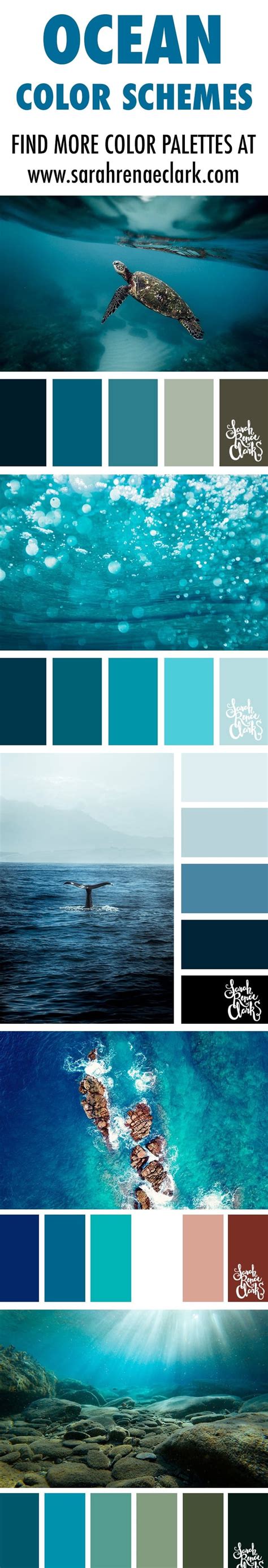 25 Color Palettes Inspired By Ocean Life And Pantone Living Coral