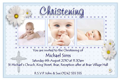 Free Baptismal Invitation Sample