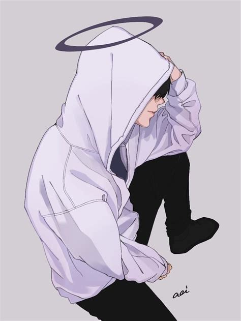 Aesthetic Hoodie Handsome Anime Boy Reimansa