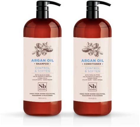 Soapbox Argan Oil Shampoo And Conditioner 2 Liter Bundle Sulfate Paraben And Silicone Free 2