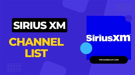 SiriusXM Channel Lineup 2024 [With PDF] - The Channel List