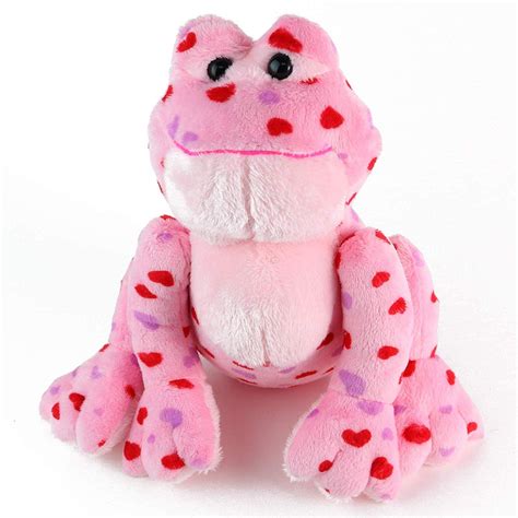 Big Mos Toys Love Frog Plush Valentines Day Pink And Red Heart
