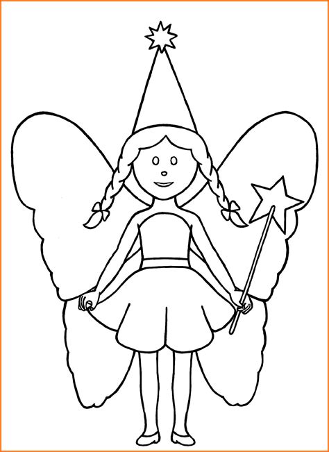 dessin Ã colorier de fille fee