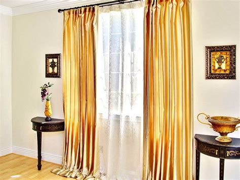 Gold Color Living Room Curtains