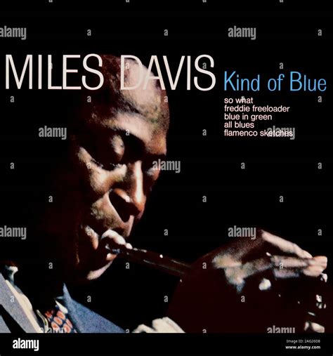 Miles Davis Original Vinyl Album Cover Kind Of Blue 1959 Stock