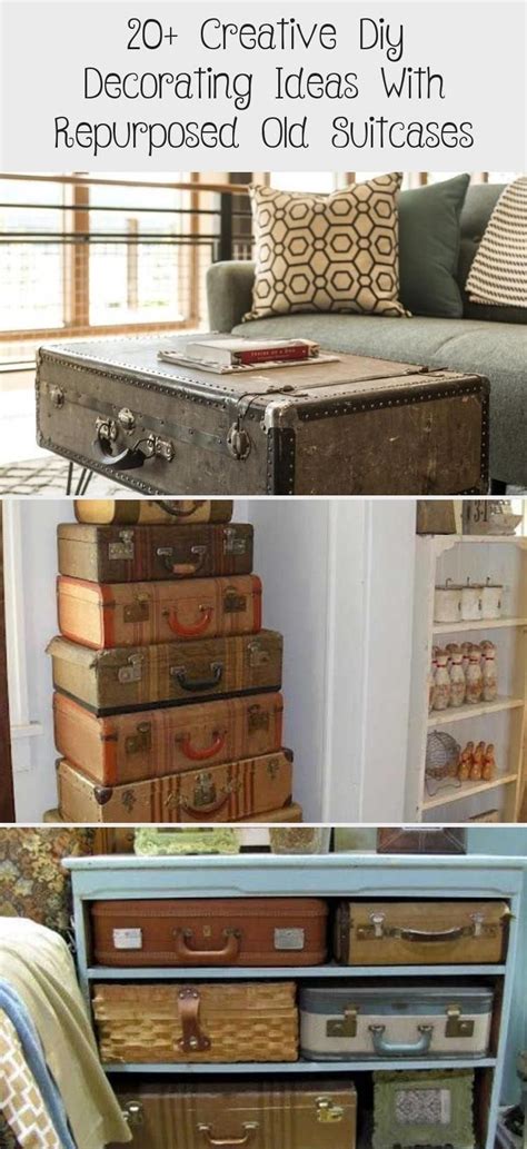 20 Creative Diy Decorating Ideas With Repurposed Old Suitcases Home