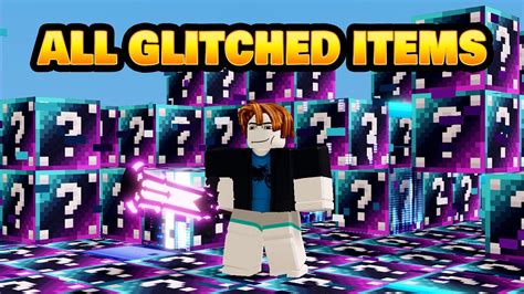 All Glitched Items And What They Do Roblox Bedwars Youtube