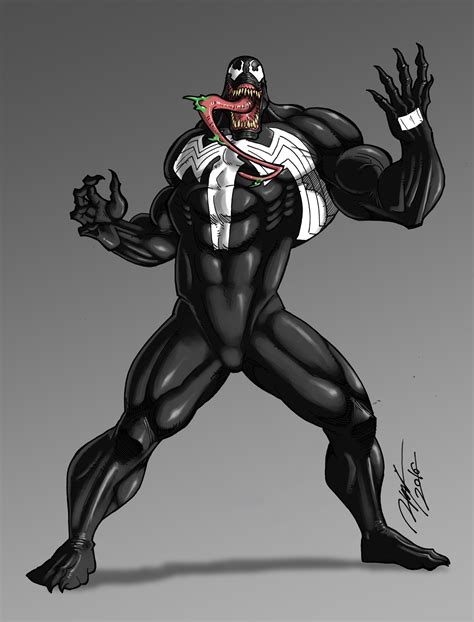 Commission Venom By Ronnie Solano Symbiotes Marvel Venom Venom Art