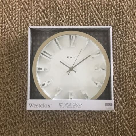 Westclox 32913 12 In Modern Round 3d Number Wall Clock Ebay