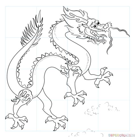 How To Draw A Chinese Dragon Step By Step Drawing Tutorials