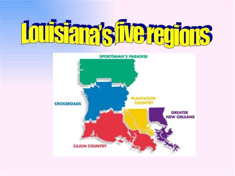 Louisiana 5 Regions Louisiana Region 3rd Grade Social Studies