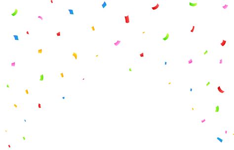 realistic confetti and tinsel falling background simple multicolor confetti png colorful