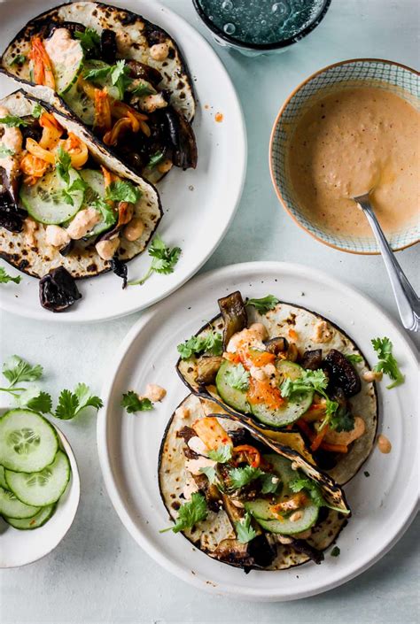 Check spelling or type a new query. Korean Eggplant and Mushroom Tacos with Kimchi Cream ...