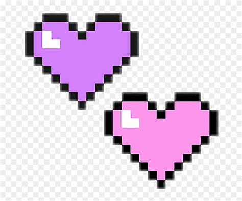 Download 💖 💜 Pastel Hearts Pixel Pixelated Pastel Pink And Heart