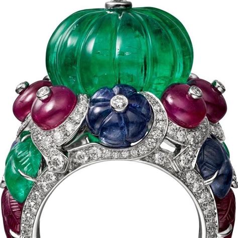 Magnificent 1847 Cartier “cartier Tutti Frutti Ring