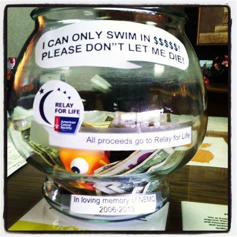 Eur relay for life donation. This is such a cute idea for a Relay For Life Fundraiser ...