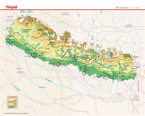 Mapa De Nepal Lonely Planet