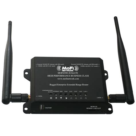Mofi Network 3G/4G/LTE SIM 4 Router/Antenna Combo