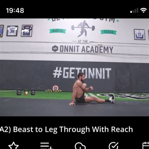 Beast Leg Through To Reach Exercise How To Skimble