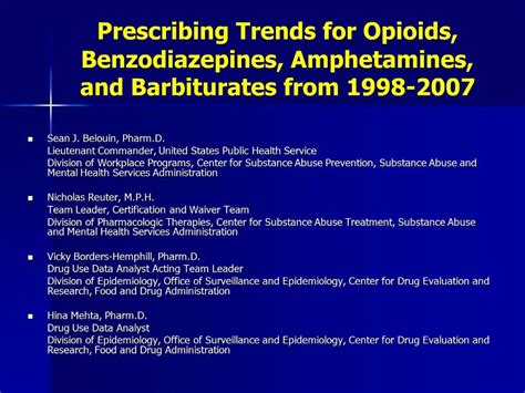 Ppt Prescribing Trends For Opioids Benzodiazepines Amphetamines