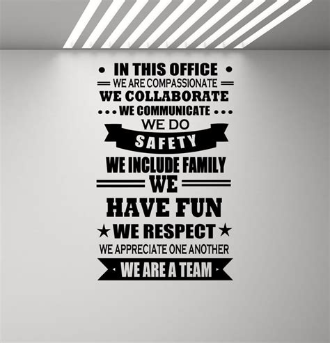 In This Office Sign We Are A Team Wall Decal We Do Teamwork Etsy