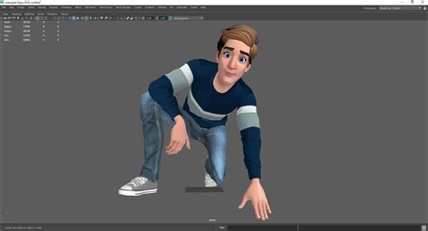 3d model father cartoon man rigged 3d model realtime male 3d toon vr ar low poly cgtrader