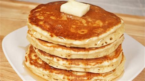 How To Make Fluffy Pancakes Easy Homemade Pancake Recipe Youtube