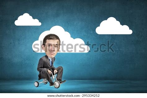 Young Funny Man Glasses Big Head Stock Photo 295334252 Shutterstock