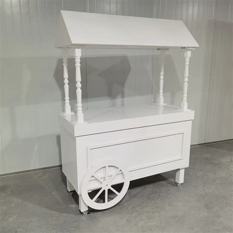 White Color Nice Candy Dessert Carts For Wedding Decorations Cake