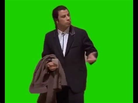 Transparent John Travolta Meme Gif Confused John Travolta Green