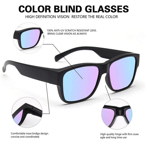 Color Blindness Sunglasses For Men Red Green Color Blind Glasses Color Blind Corrective Glasses
