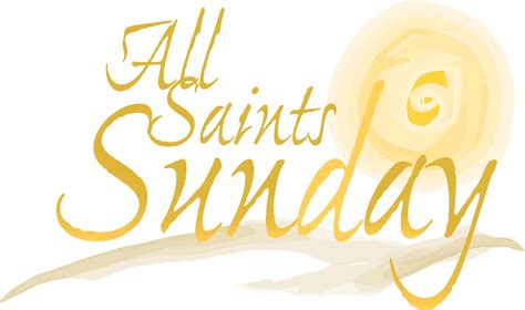 All Saints Day Sunday Clip Art Image