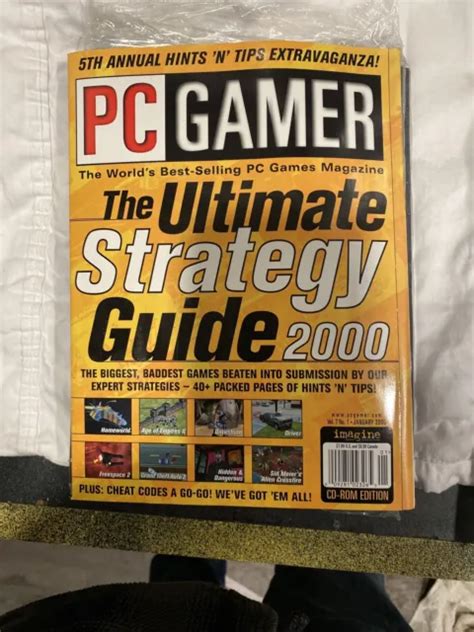 Vintage Computer Video Game Magazine 2000 Pc Gamer Ultimate Strategy