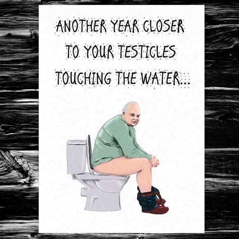Funny Birthday Card Rude Adult Humour For Him Men Friend Male Testicles Ebay