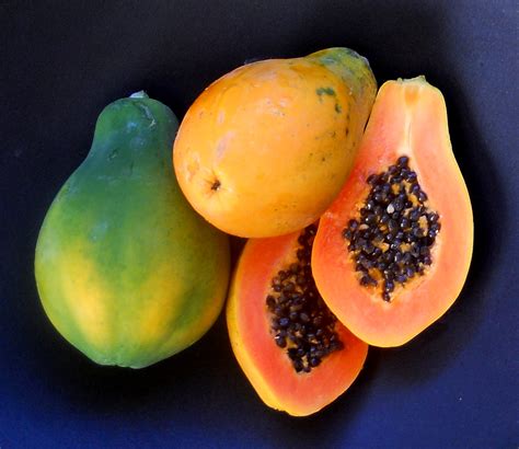A Kitchen Garden In Kihei Maui Growing A Papaya Plant From A Seed