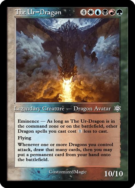 The Ur Dragon Customizedmtg Magic The Gathering Proxy Cards