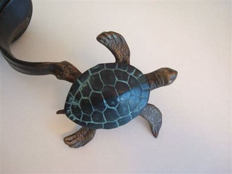 Turtle Sculpted Bronze Statue Made By SPI On Sale Etsy Bronze